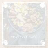 Italiaanse voedselselectie glazen onderzetter (Achterkant)