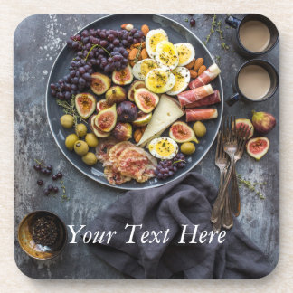 Italiaanse voedselselectie onderzetter