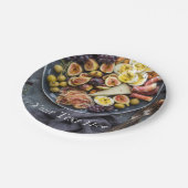 Italiaanse voedselselectie papieren bordje (Gekanteld)