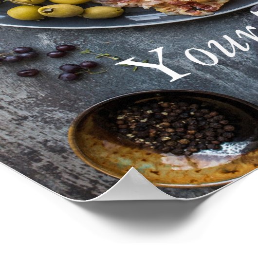 Italiaanse voedselselectie poster (Hoek)