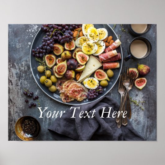 Italiaanse voedselselectie poster (Voorkant)