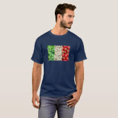 Italiaanse voedselvlag Tshirt (Voorkant volledig)
