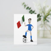 Italiaanse voetbal briefkaart (Staand voorkant)