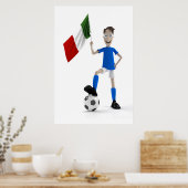 Italiaanse voetbal poster (Keuken)