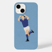 Italiaanse voetbalbond Legend Schillaci Blue Case-Mate iPhone Case (Achterkant)