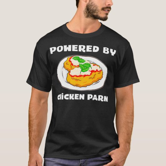 Italiaanse voetbalparmesan met kippenparm t-shirt (Voorkant)