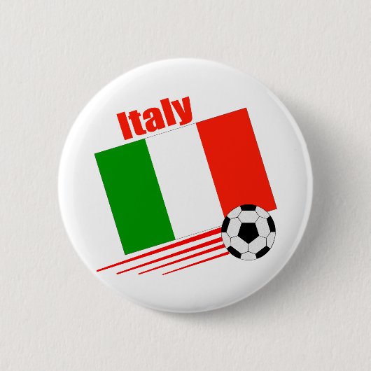 Italiaanse voetbalploeg ronde button 5,7 cm (Voorkant)