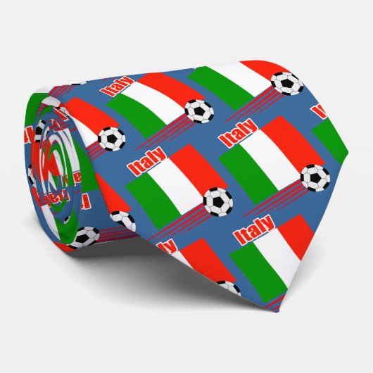 Italiaanse voetbalploeg stropdas (Opgerold)