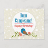 Italiaanse vogelkaart briefkaart (Voorkant)
