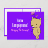 Italiaanse vogelkaart briefkaart (Voorkant / Achterkant)