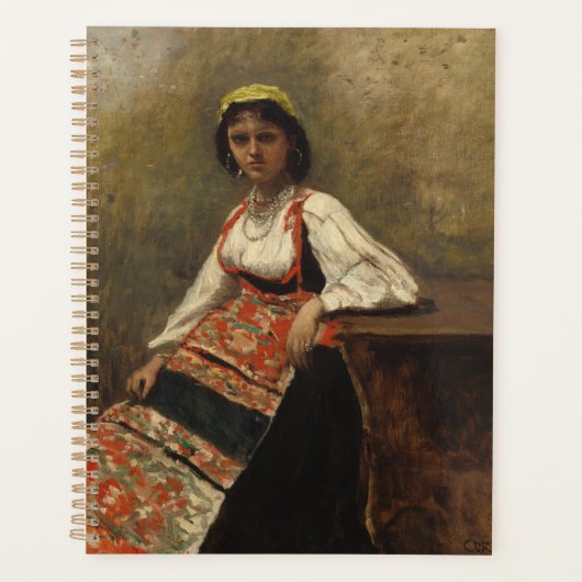 Italiaanse vrouw (La Morieri) door Corot Planner (Voorkant)