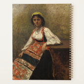 Italiaanse vrouw (La Morieri) door Corot Planner (Achterkant)