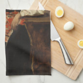 Italiaanse vrouw (La Morieri) door Corot Theedoek (Quarter Fold)