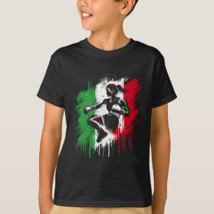 Italiaanse vrouwelijke bokser - Italiaans kickboks T-shirt