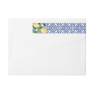 Italiaanse Waterverf Lemons Blue White Vrijgezelle