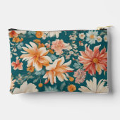 Italiaanse weelderige rode en blauwe bloemen met w etui (Achterkant)