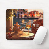 Italiaanse wijn artistiek muismat (Met muis)