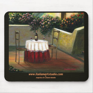 Italiaanse wijn Sunset Mousepad Muismat