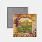  Italiaanse wijnbouw Herfst Save the Date Magnet (Voorkant / Achterkant)
