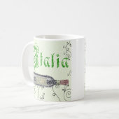 Italiaanse wijnfles koffiemok (Voorkant links)