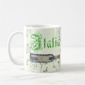Italiaanse wijnfles koffiemok (Links)