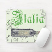 Italiaanse wijnfles vintage muismat (Met muis)