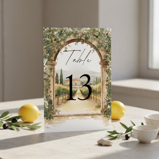 Italiaanse Wijngaard Bruiloft Toscaans Kaart