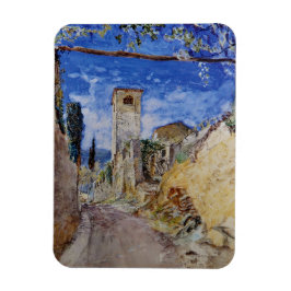 Italiaanse Wijngaard Walkway in Lucca Magneet