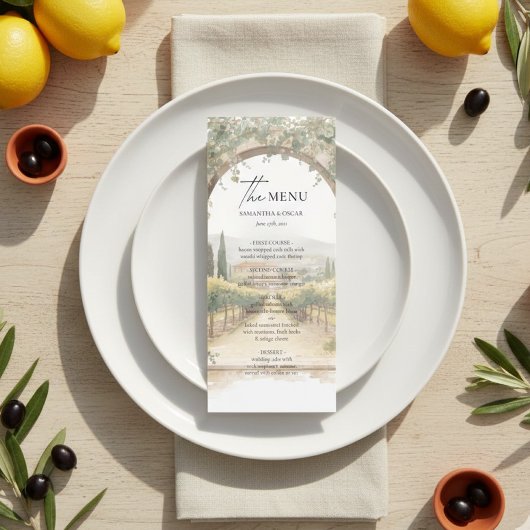 Italiaanse Wijnhuwelijk Menu