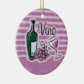 Italiaanse wijnsierplant keramisch ornament (Rechts)