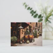 Italiaanse wijnwinkel in Montepulciano, Toscane Briefkaart (Staand voorkant)