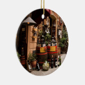 Italiaanse wijnwinkel in Montepulciano, Toscane Keramisch Ornament (Rechts)