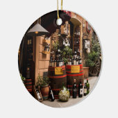 Italiaanse wijnwinkel in Montepulciano, Toscane Keramisch Ornament (Links)