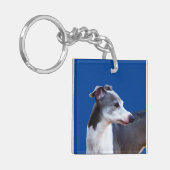 Italiaanse Windhond AL Sleutelhanger (Voorkant Links)