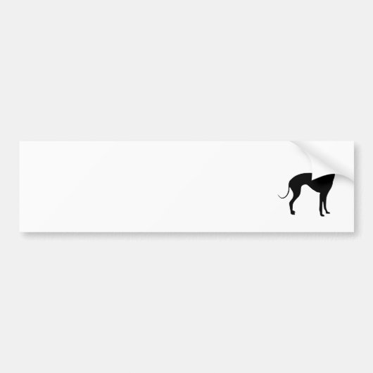 Italiaanse Windhond Bumpersticker (Voorkant)