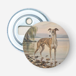 Italiaanse Windhond Button Flesopener