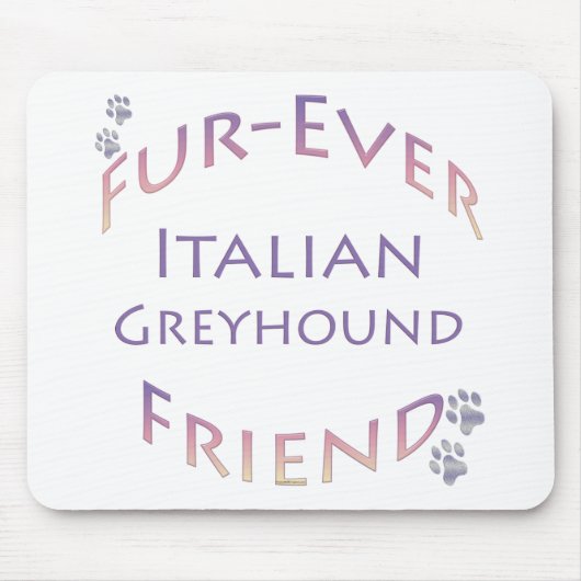 Italiaanse windhond Furever Muismat (Voorkant)