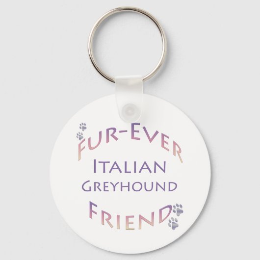 Italiaanse windhond Furever Sleutelhanger (Voorkant)