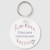 Italiaanse windhond Furever Sleutelhanger (Achterkant)