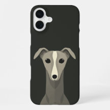 Italiaanse windhond Greyhound Schattige Whippet Ho