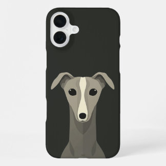 Italiaanse windhond Greyhound Schattige Whippet Ho iPhone 16 Plus Hoesje