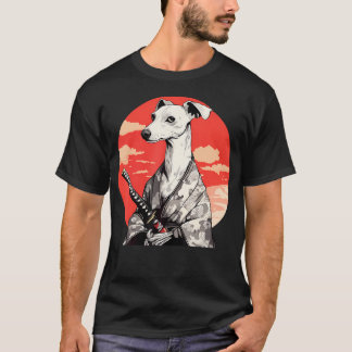 Italiaanse Windhond Honden Japanse Stijl Samurai T-shirt