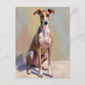 Italiaanse windhond honden schilderij briefkaart (Voorkant)