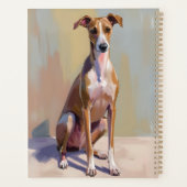 Italiaanse Windhond Honden Schilderij Planner (Achterkant)