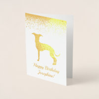 Italiaanse Windhond Honden Silhouet Met Aangepaste