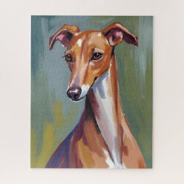 Italiaanse Windhond Honden Watercolor Huisdier Sch Legpuzzel