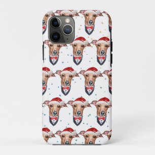 Italiaanse Windhond Hondenras Kerstmis Case-Mate iPhone Case