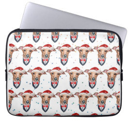 Italiaanse Windhond Hondenras Kerstmis Laptop Sleeve