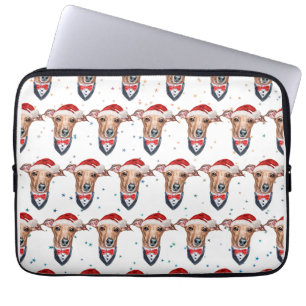 Italiaanse Windhond Hondenras Kerstmis Laptop Sleeve