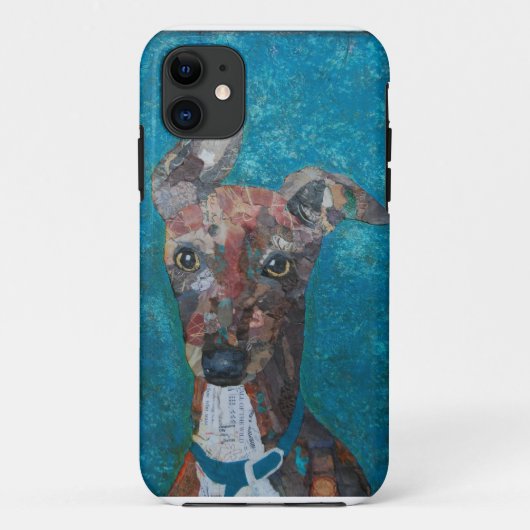 Italiaanse windhond iphone 5 hoes (Achterkant)